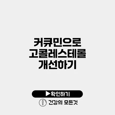 커큐민으로 고콜레스테롤 개선하기