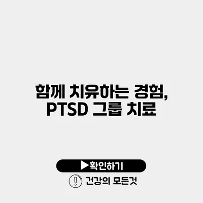 함께 치유하는 경험, PTSD 그룹 치료